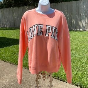 Pink/Victoria’s secret, peach sweater ❗️SMOKE FREE HOME❗️